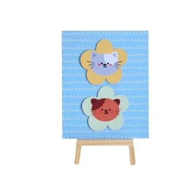 Kitten Tabletop Comic – 20x15 cm Decorative Picture with Easel