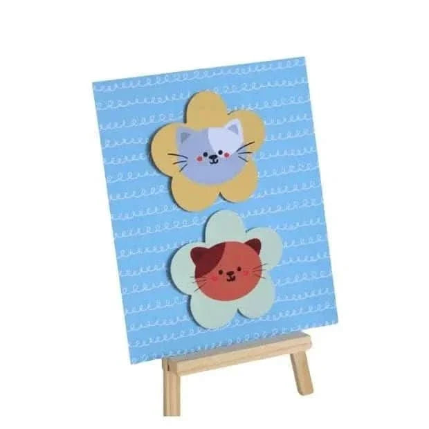Kitten Tabletop Comic – 20x15 cm Decorative Picture with Easel