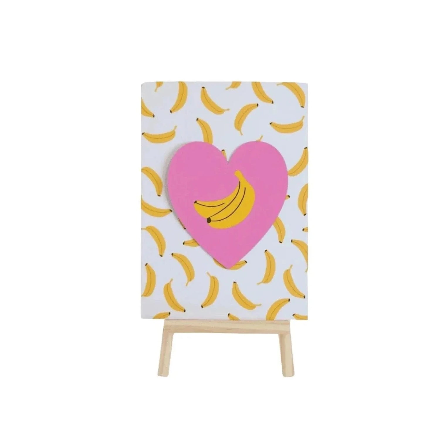 Banana Tabletop Comic – 20x15 cm with Wooden Easel