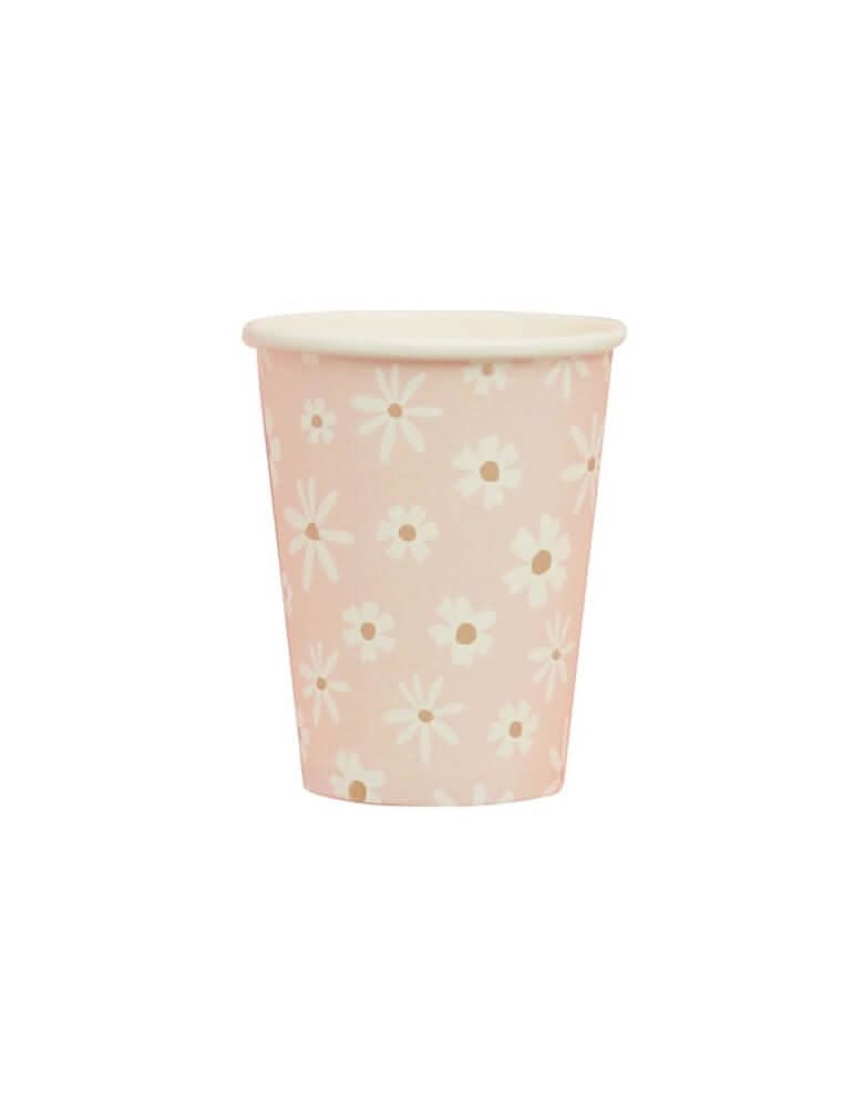 Daisy Paper Party Cups – 7.8 oz Set of 8 for Spring & Easter