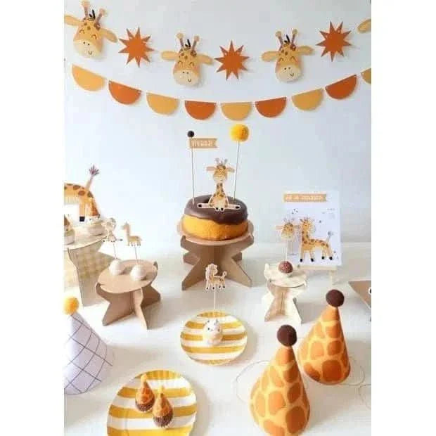 Giraffe Cupcake Toppers – Set of 10 Decorative Picks