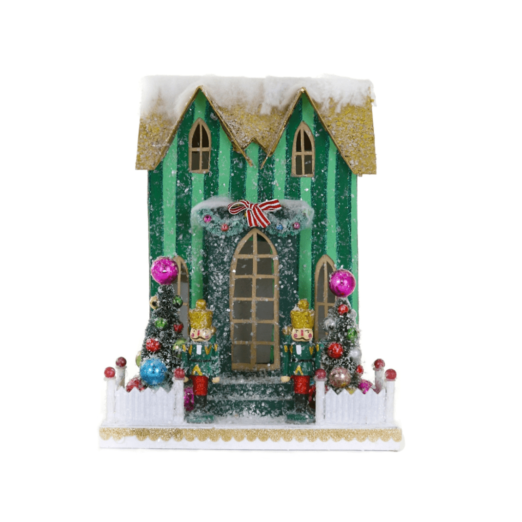 Holiday Village House – Nutcracker Christmas Decoration, 10.5 in