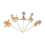 Giraffe Cupcake Toppers – Set of 10 Decorative Picks