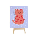 Kitten Tabletop Comic – 20x15 cm with Wooden Easel