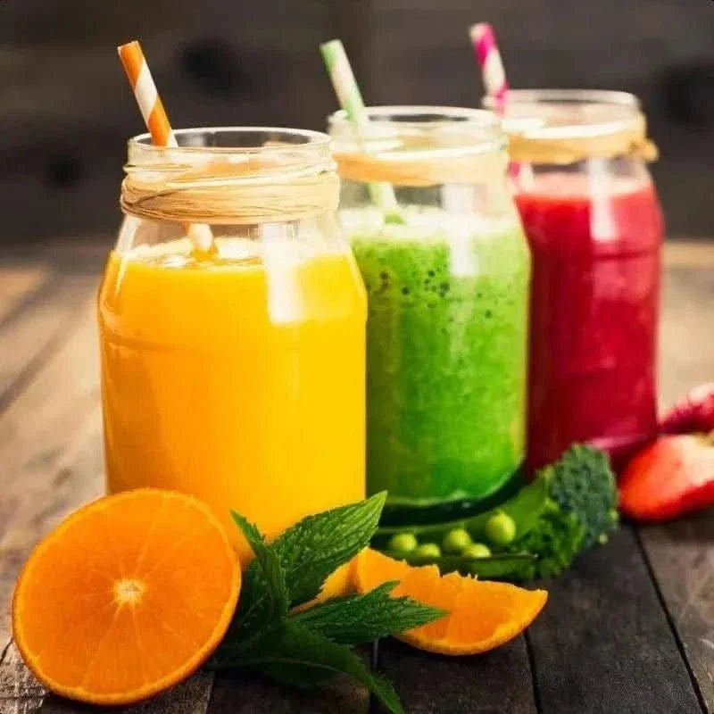 200Pcs Biodegradable Paper Straws – 8 Colors, Stripe Design, 7.75 in