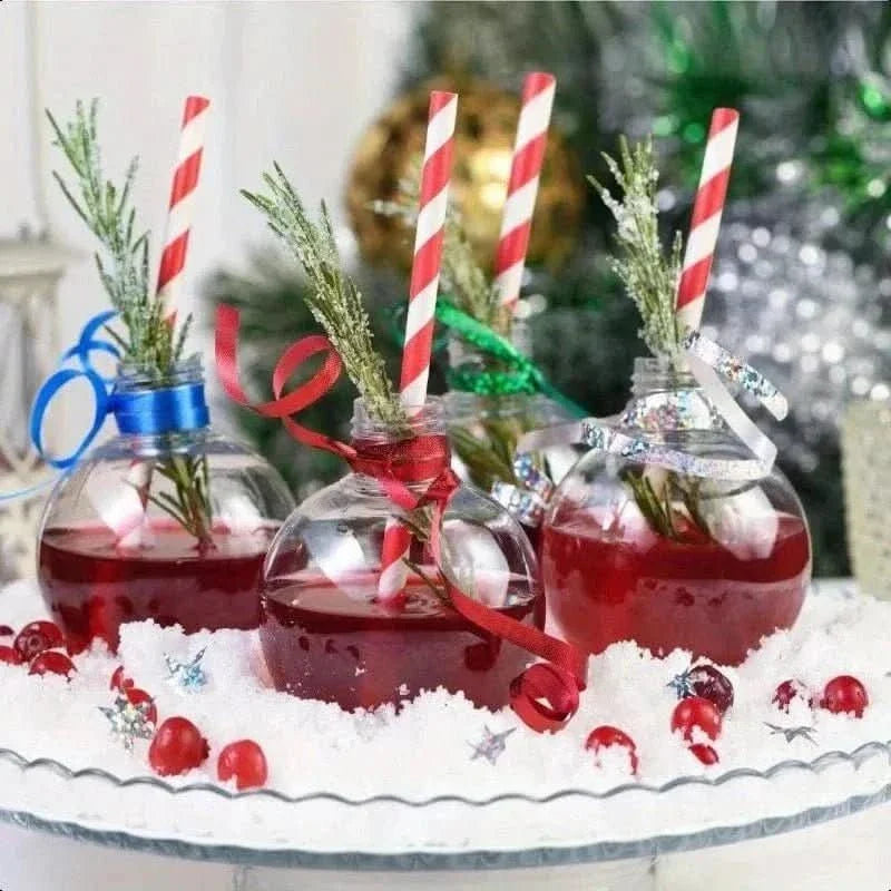 200Pcs Biodegradable Paper Straws – 8 Colors, Stripe Design, 7.75 in